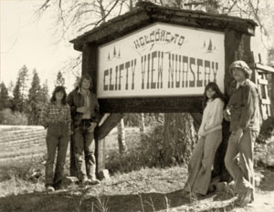 Clifty View Welcome sign 1981